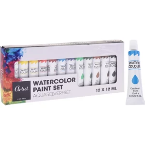 Tempera tubusos ARTIS '24 12 színű aquarel festék 12x12ml kpm