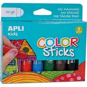 Tempera készlet 6 Apli Kids stiftes 6színx10g Iskolaszerek Apli 14227