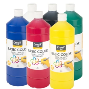 Tempera készlet 6x500ml vegyes iskolai művészeti foglalkozásokhoz