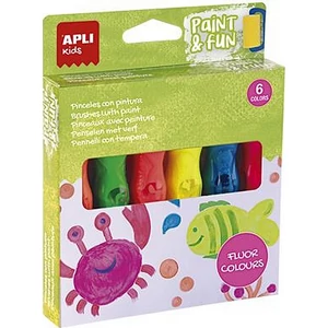 Tempera készlet Apli ecsetvégű tubusban, Paint