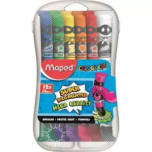 Tempera készlet 12 Maped Color'Peps intenzív 12színx12ml Iskolaszerek Maped 810520