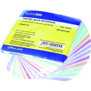 Tépőtömb 85x85mm Economix 400lap ragasztott Spirál színes jegyzett Papiron