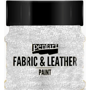 Textil és bőrfesték 50ml Pentart csillogó ezüst
