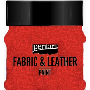 Textil és bőrfesték 50ml Pentart csillogó piros 