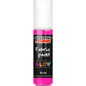 Textilfesték 3D 20ml sötétben világító pink