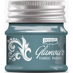 Textilfesték glamour 50ml Pentart 50ml türkizezüst