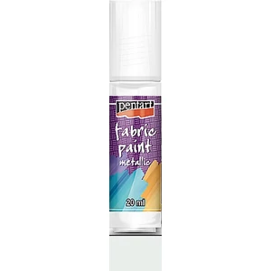 Textilfesték metál 20ml Pentart gyöngyház fehér