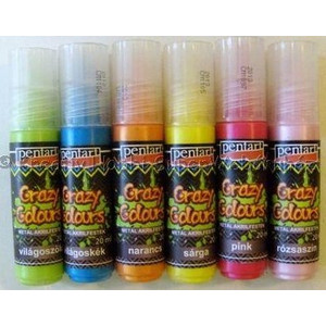 Textilfesték metál 20ml Pentart világoskék 5584