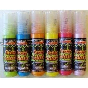 Textilfesték metál 20ml Pentart világoskék 5584