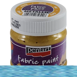 Textilfesték metál 50ml Pentart kék