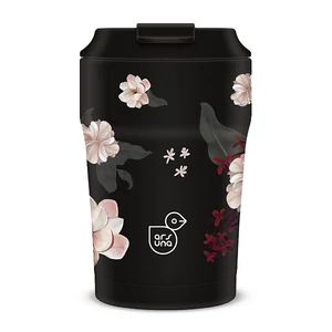 Thermo bögre 350ml Ars Una Flowery black 56373745 6órán át melegen tart