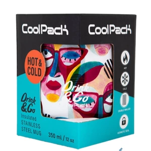 Thermo pohár Cinco arcok) 350ml ,