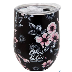 Thermo pohár Helen pink-fekete) 350ml ,