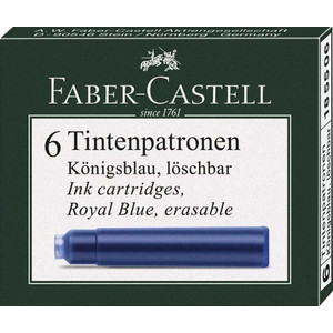 Faber-Castell tintapatron 6db/doboz Standard kék Ink cartridge 185506