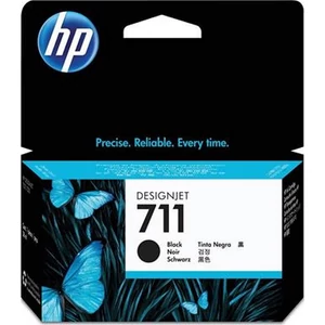 Tintapatron HP CZ129A No.711 fekete DesignJet T120,T520 nyomtatókhoz eredeti HP tintapatron 38ml