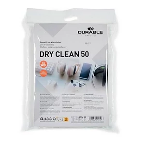 Tisztítókendő képernyőhöz 50db DURABLE DRY CLEAN 50 fehér