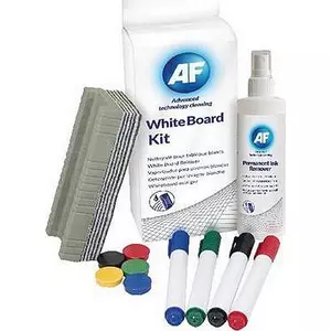 Tisztítószer 125 ml AF Whiteboard cleaning kit táblához szivaccsal törlőkendővel mágnessel
