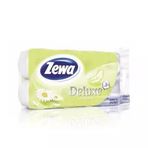 Toalettpapír Zewa Deluxe kamillás, 8tek/csom 3 rétegű
