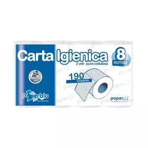 Toalettpapír 2 rétegű 8 tekercs/csomag Paperblu Carta Igienica_Paperdi
