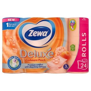 Toalettpapír 3 2 rétegű kistekercses 24 tekercs ZEWA Deluxe barack
