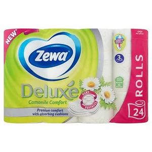 Toalettpapír 3 2 rétegű kistekercses 24 tekercs ZEWA Deluxe kamilla