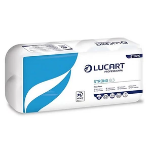 Toalettpapír 3 2 rétegű kistekercses 8 tekercses LUCART Strong 45872 fehér