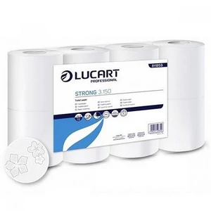 Toalettpapír 3 2 rétegű kistekercses 8 tekercses LUCART Strong 3.150 fehér