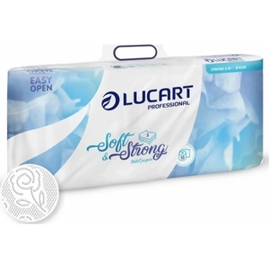 Toalettpapír Lucart 3 rétegű, kistekercses, 10 tekercs, fehé