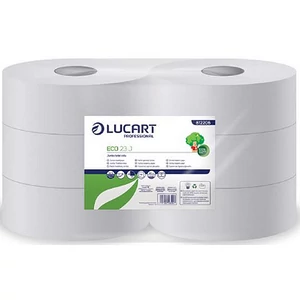 Toalettpapír Lucart Eco 23cm 2 rétegű, 165m, fehér, 6db/csom UBC12
