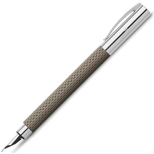 Faber-Castell töltőtoll Ambition -M- opart black sand 147050