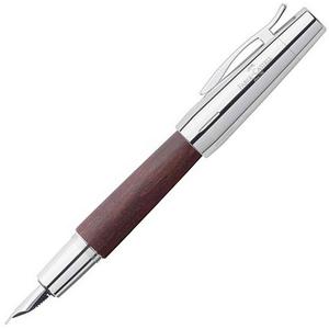 Faber-Castell töltőtoll E-motion -B- króm/fa sötétbarna 148213