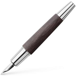 Faber-Castell töltőtoll E-motion -M- króm/fa fekete 148220