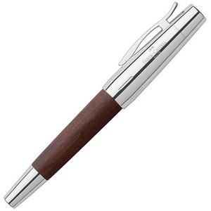 Faber-Castell töltőtoll E-motion -M- króm/fa sötétbarna 148210