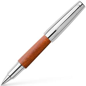 Faber-Castell rollertoll E-motion króm/fa barna tintás toll 148205
