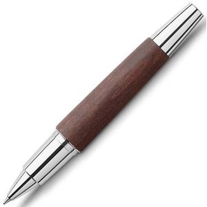 Faber-Castell rollertoll E-motion króm/fa sötétbarna tintás toll 148215