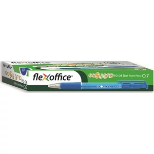 Toll golyós 0,4 Flexoffice EasyGrip nyomógombos kék Írószerek FLEXOFFICE FO-08BLUE