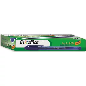 Toll golyós 0,4 Flexoffice TechJob kupakos kék Írószerek FLEXOFFICE FO-016BLUE