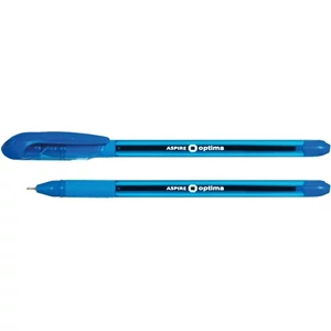 Toll Optima ASPIRE 0,7mm kupakos golyóstoll Papiron, kék színű tinta