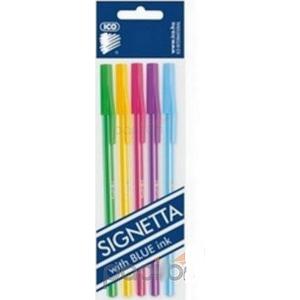 Toll Signetta 5db/cs. 8 eldobható, kupakos golyóstoll eldobható toll írószer