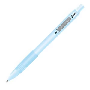 Toll Zebra 0,27mm nyomógombos Pastel kék tolltest Z-Grip kék tinta