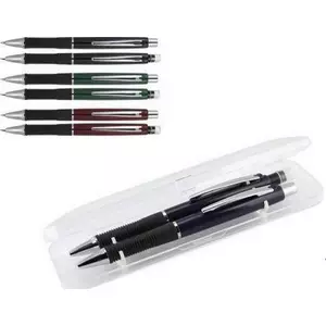 Tollkészlet g.toll+nyomósiron műanyag tolltokban FEKETE gravírozható toll