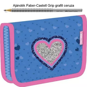 Tolltartó Belmil kihajtható 21 Cool Bag Jeans Heart 335-74 Pencil Case 14x20,5x3,5cm