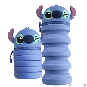 Tolltartó Bővíthető zipzárral Stitch fej jel összenyomható Colorino