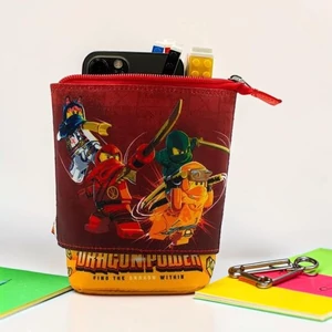 Tolltartó LEGO pop-up Ninjago Dragon Power", piros-sárga-mintá