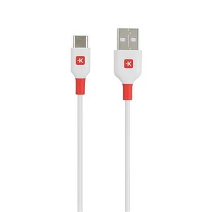 Töltőkábe USB-A/USB-C 1,2m SKROSS fehér 