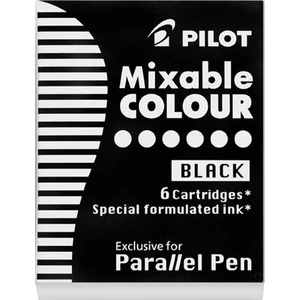 Töltőtoll patron Pilot Parallel Pen fekete 6db Írószerek PILOT IC-P3-S6-B