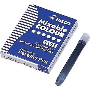 Töltőtoll patron Pilot Parallel Pen kék 6db Írószerek PILOT IC-P3-S6-L