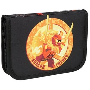 Töltött tolltartó klapnis Ninjago Dragon Energy", fekete-mintás