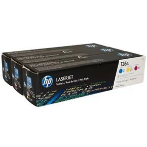 Toner HP CF341A fekete, 126A c+m+y, 3x1k ColorLaserJet Pro CP1025 géphez