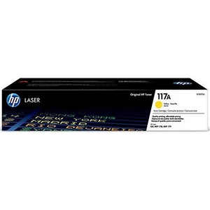 Toner lézer HP lézer, W2072A HP 117A, sárga, 0,7k